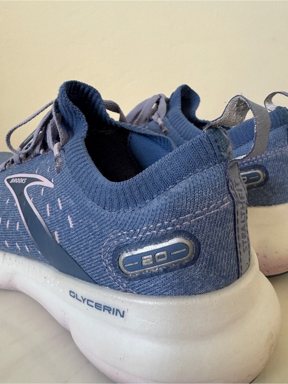 Brooks Glycerin StealthFit 20 Running Shoes Blue Lilac, Women's Size 7.5 - Picture 6 of 10